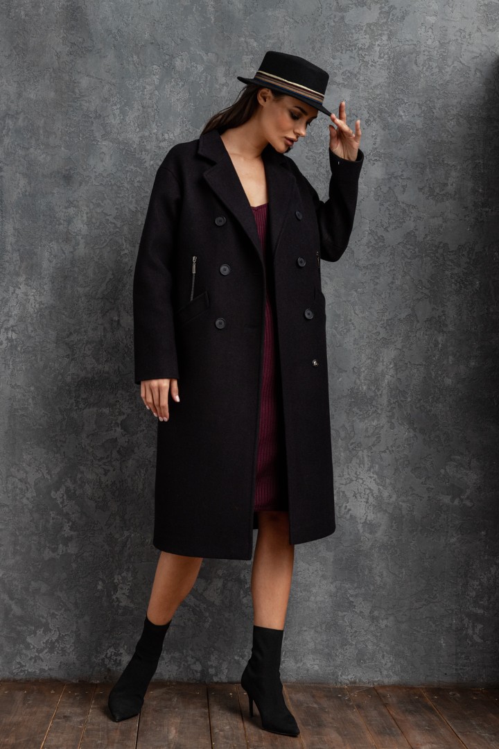 Кашемировое пальто, 110-113 см, модель П-23, размер 42