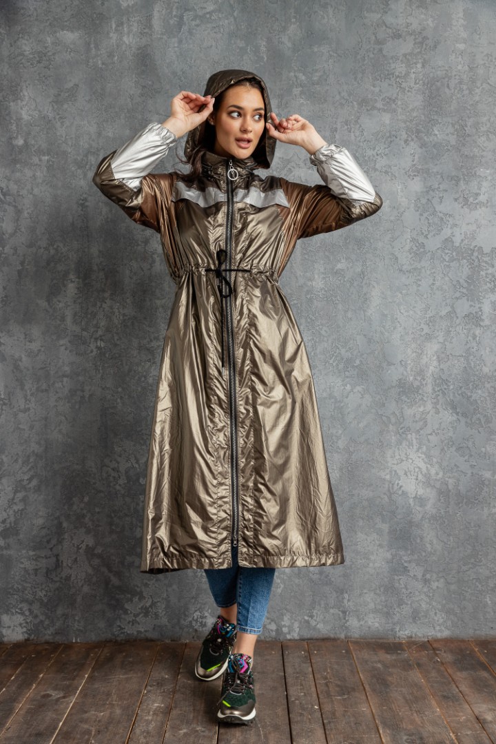 Женский дождевик с капюшоном, модель ММ-25 40 размера, цена, фото