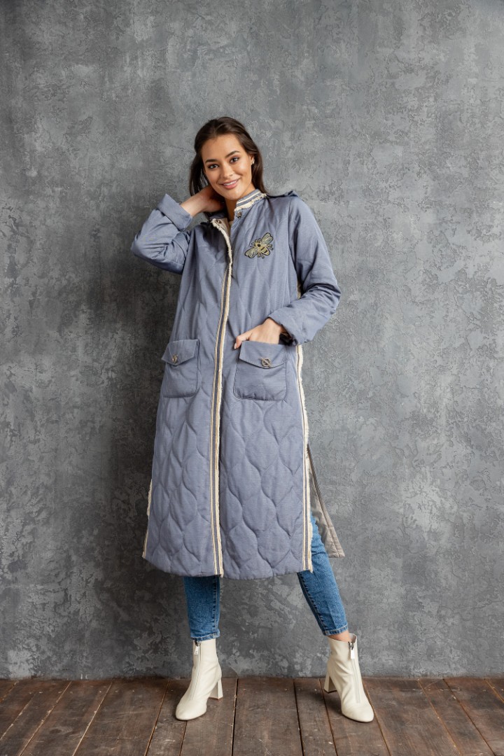 Джинсовое пальто, модель пальто ММ-23, размер 