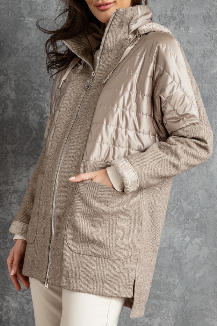 Весенняя куртка с капюшоном, модель ММ-16, размер 40, цена, фото