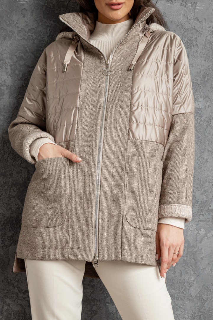 Весенняя куртка с капюшоном, модель ММ-16, размер 40, цена, фото