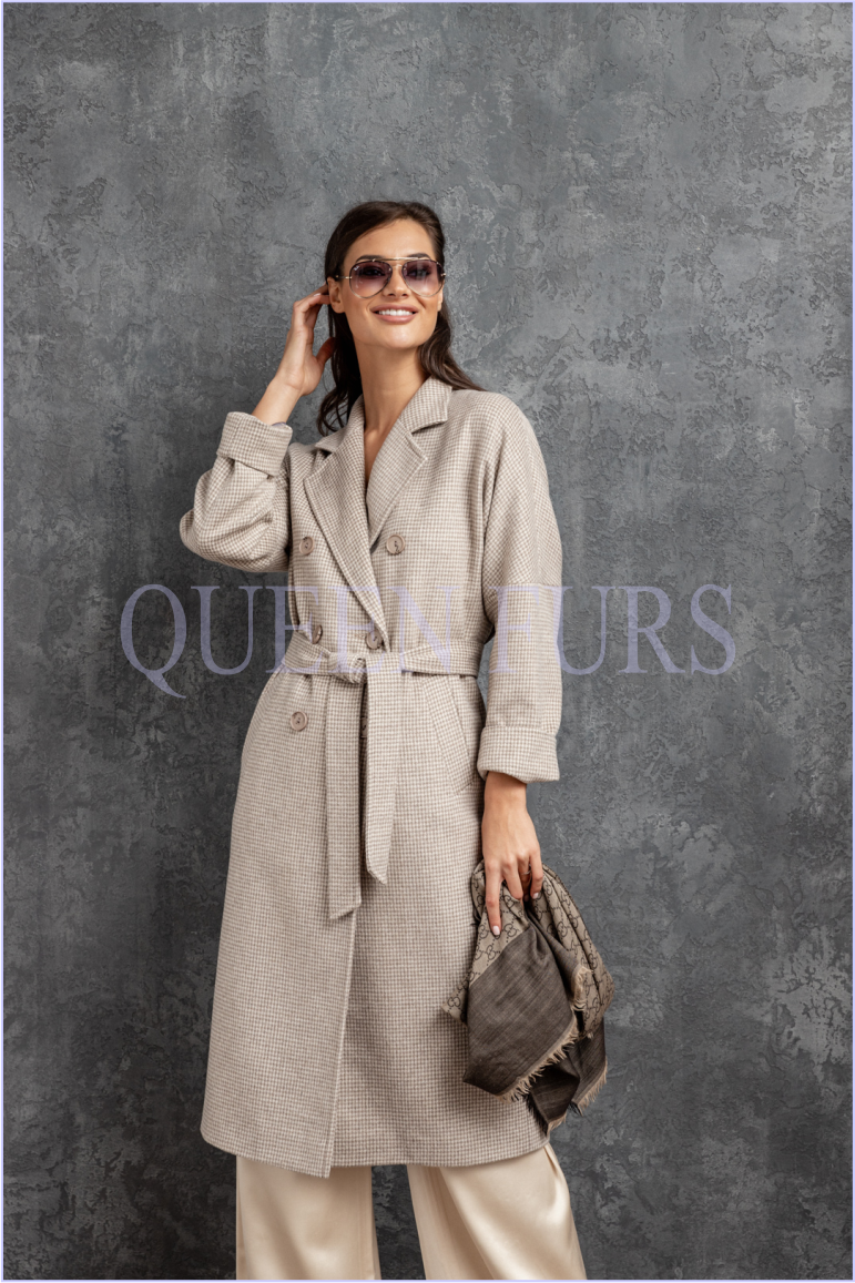 Итальянское пальто из кашемира, 110 см, модель П-18, размер 44, цена, фото